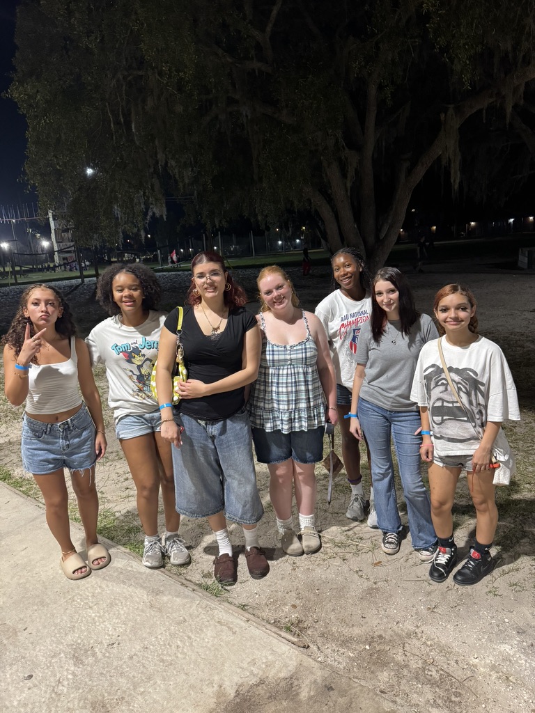 A group of Christ Fellowship teens gathered while serving together